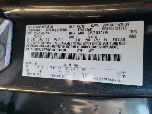 2016 FORD ESCAPE S - 1FMCU0F79GUC34528
