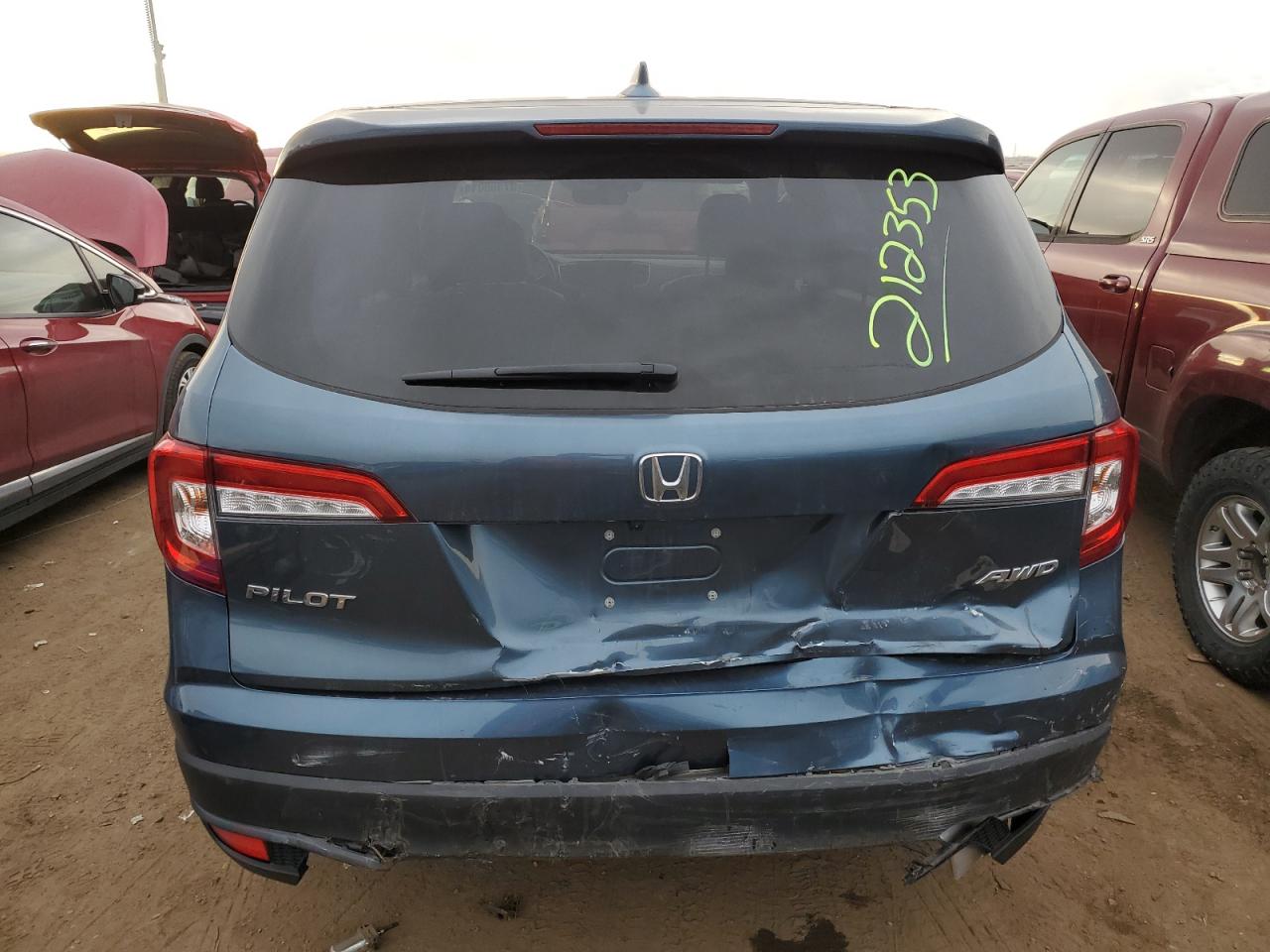 5FNYF6H57MB103086 HONDA PILOT 2021