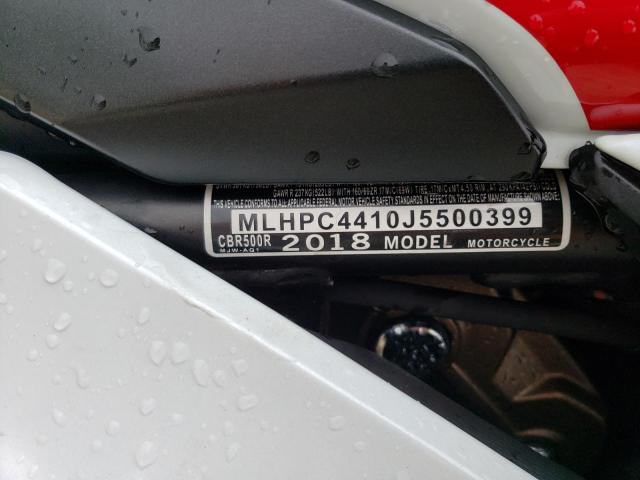 2018 HONDA CBR500 R MLHPC4410J5500399