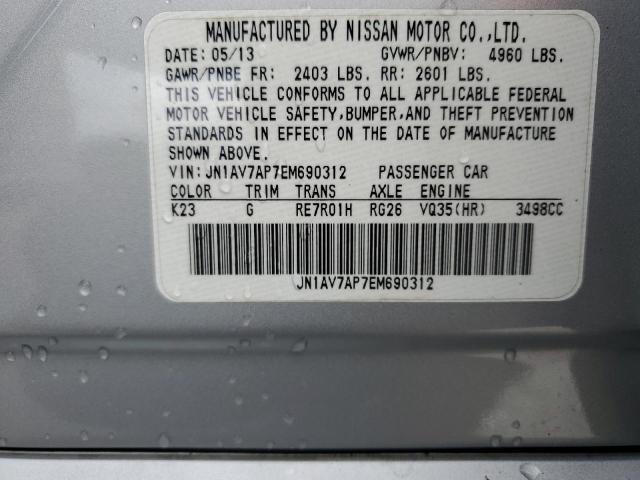 JN1AV7AP7EM690312 | 2014 INFINITI Q50 HYBRID