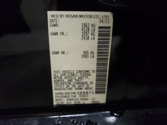 1N4BL4DV5PN388875 | 2023 NISSAN ALTIMA SV