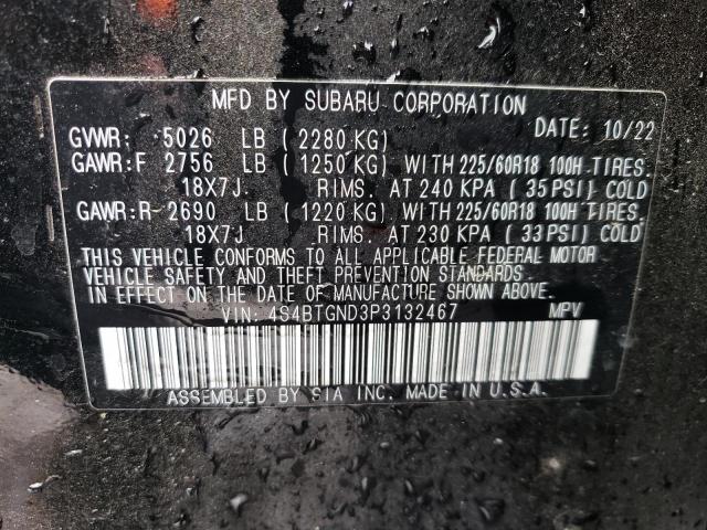 4S4BTGND3P3132467 | 2023 SUBARU OUTBACK LI