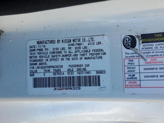 JN1AZ4FH9FM430239 Nissan 370Z BASE