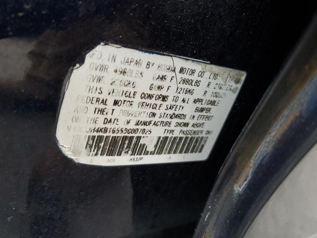 2005 Acura Rl VIN: JH4KB16555C007025 Lot: 37628884