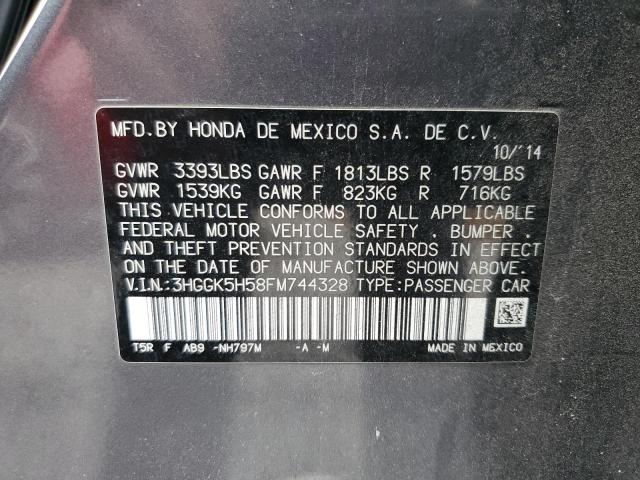 2015 HONDA FIT 3HGGK5H58FM744328