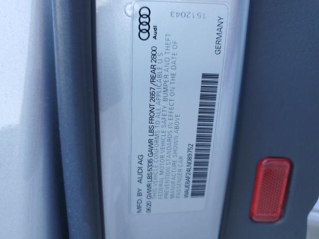 WAUE8AF24LN089752 Audi A6 PREMIUM 12