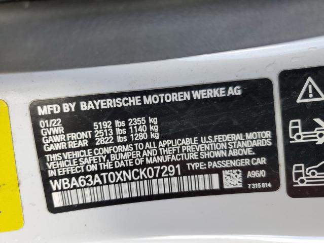 WBA63AT0XNCK07291 2022 BMW M440Xi