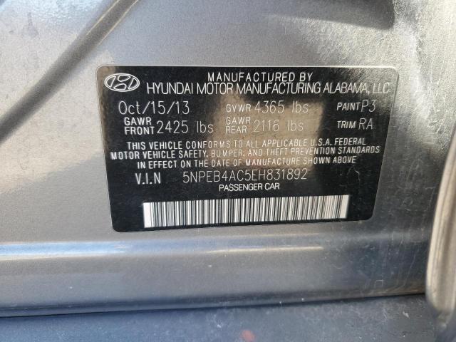 5NPEB4AC5EH831892 | 2014 HYUNDAI SONATA GLS