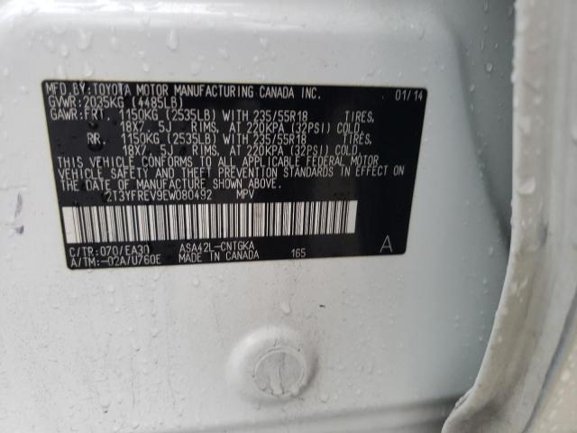 2T3YFREV9EW080492 | 2014 TOYOTA RAV4 LIMIT