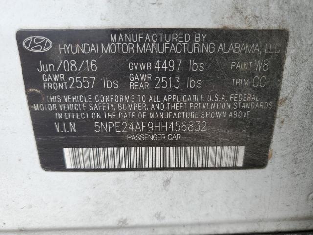 2017 HYUNDAI SONATA SE 5NPE24AF9HH456832