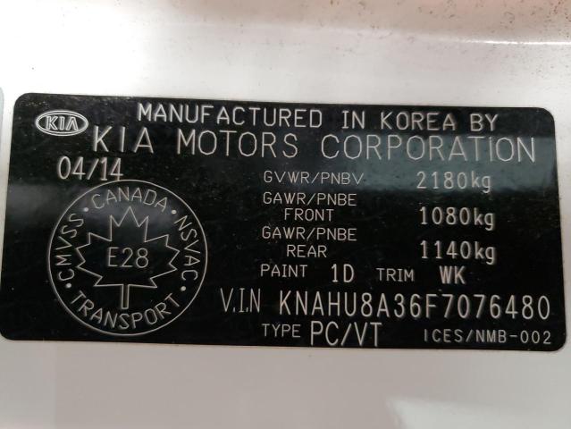 2015 KIA RONDO KNAHU8A36F7076480