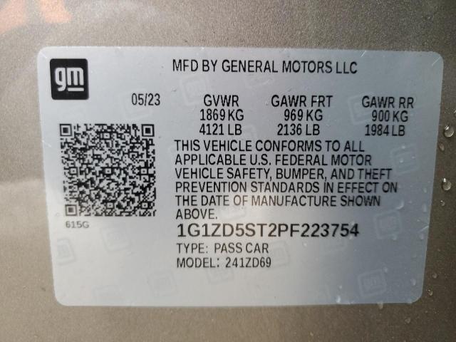 1G1ZD5ST2PF223754 | 2023 CHEVROLET MALIBU LT