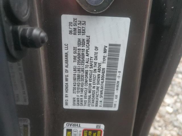 2020 HONDA ODYSSEY EX - 5FNRL6H74LB064826