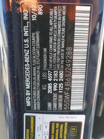 55SWF4JB6JU249288 2018 MERCEDES-BENZ C-CLASS - Image 12