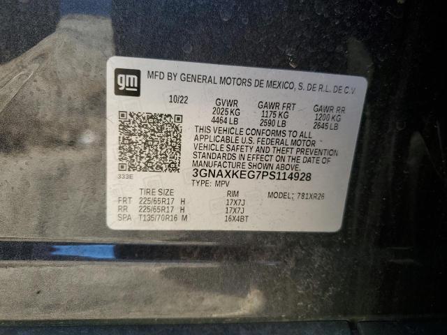 2023 CHEVROLET EQUINOX LT 3GNAXKEG7PS114928
