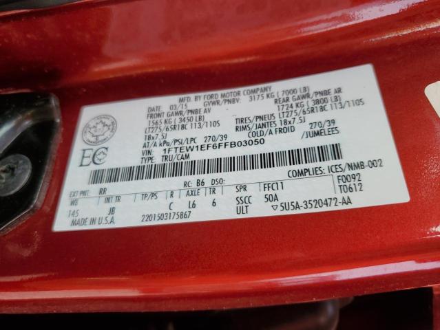 2015 FORD F150 SUPER - 1FTEW1EF6FFB03050