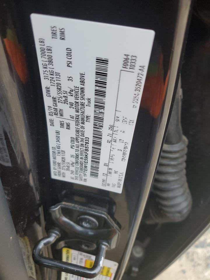 1FTEW1E59KFB57833 FORD F-150 2019