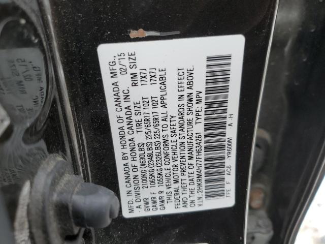 2HKRM4H77FH634261 | 2015 HONDA CR-V EXL