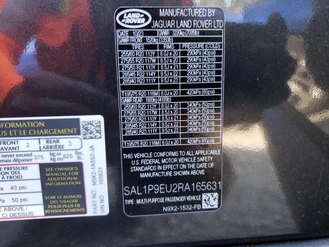 2024 LAND ROVER RANGEROVER - SAL1P9EU2RA165631