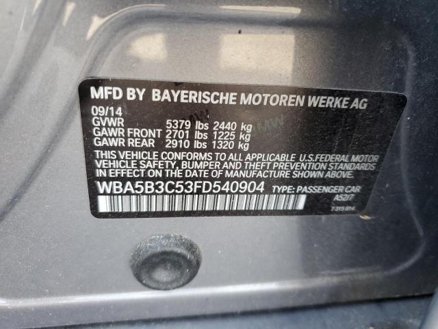 WBA5B3C53FD540904 | 2015 BMW 535 XI