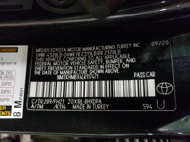 NMTKHMBX4LR117471 | 2020 TOYOTA C-HR XLE