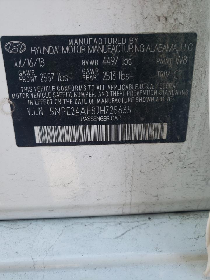 5NPE24AF8JH725635 2018 Hyundai Sonata Se