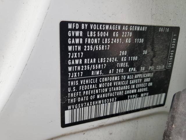 2017 VOLKSWAGEN TIGUAN WOL - WVGSV7AX6HW503907