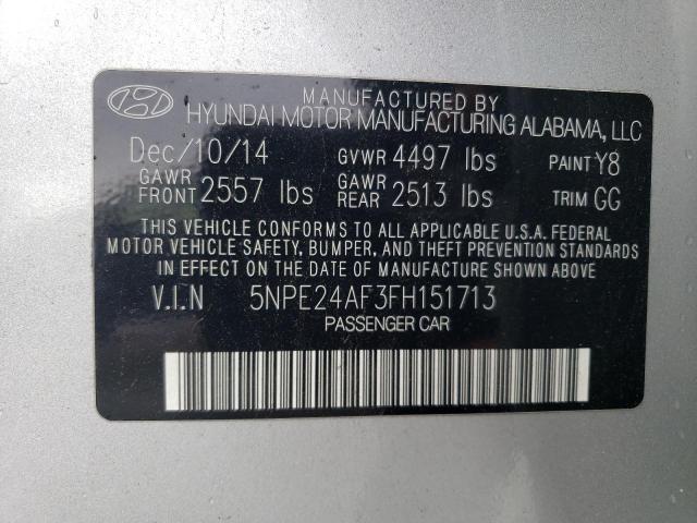 5NPE24AF3FH151713 | 2015 HYUNDAI SONATA SE