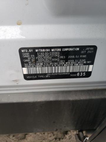 2022 MITSUBISHI OUTLANDER - JA4J4VA81NZ046959
