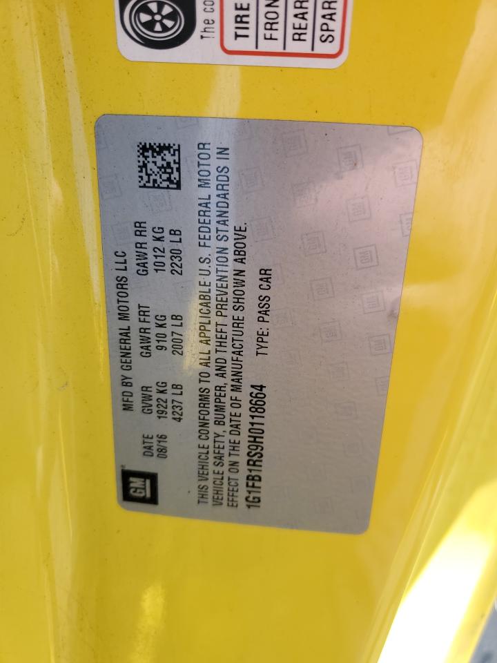 1G1FB1RS9H0118664 CHEVROLET CAMARO 2017