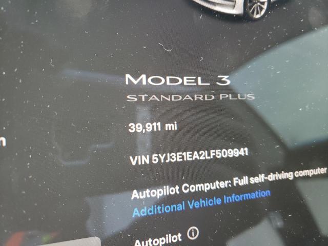 VIN 3N1CP5CV6ML536072 2020 TESLA MODEL 3 no.9