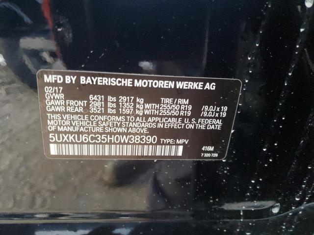 5UXKU6C35H0W38390 2017 BMW X6 - Image 12