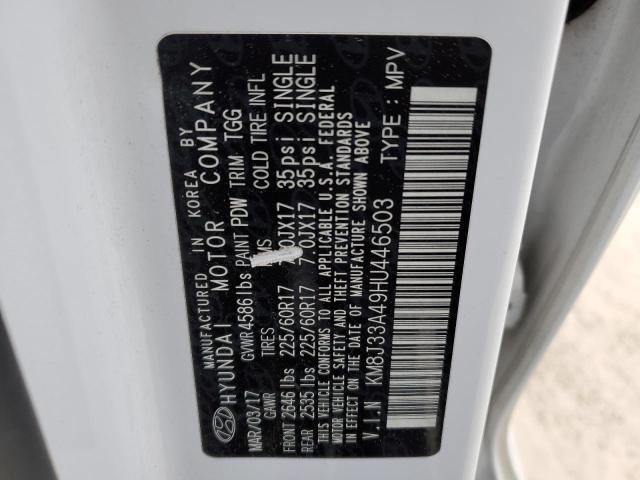 2017 HYUNDAI TUCSON LIM KM8J33A49HU446503