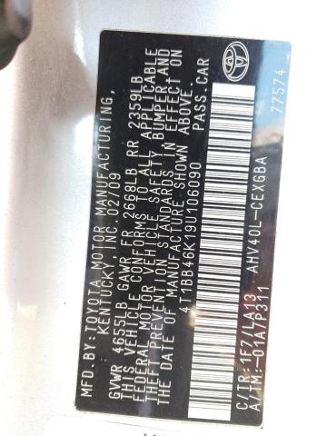 2009 TOYOTA CAMRY HYBR #3269757676