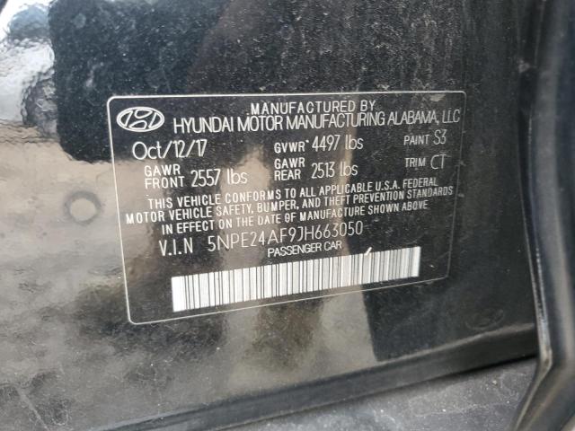 5NPE24AF9JH663050 | 2018 HYUNDAI SONATA SE