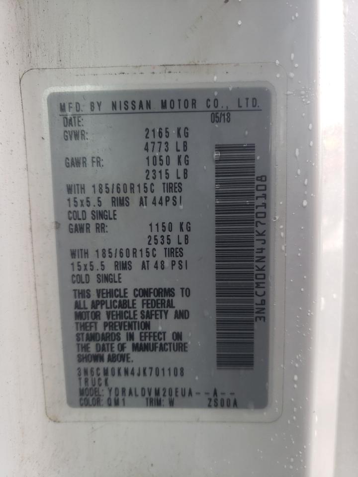 3N6CM0KN4JK701108 NISSAN NV 2018