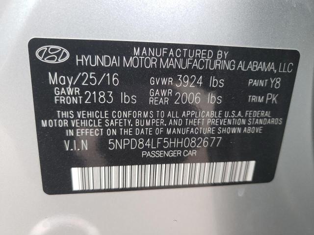 5NPD84LF5HH082677 | 2017 HYUNDAI ELANTRA SE