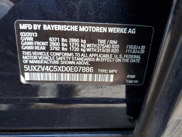 VIN 5UXZV4C5XD0E07886 2013 BMW X5, Xdrive35I no.12