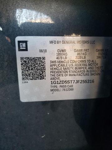 2018 CHEVROLET MALIBU LT - 1G1ZD5ST7JF255316