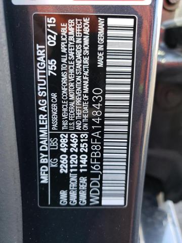 2015 MERCEDES-BENZ CLS 400 - WDDLJ6FB8FA148430