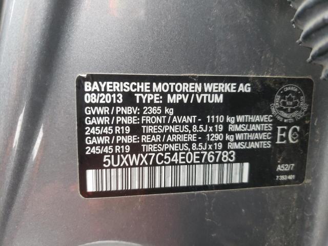 5UXWX7C54E0E76783 | 2014 BMW X3 XDRIVE3