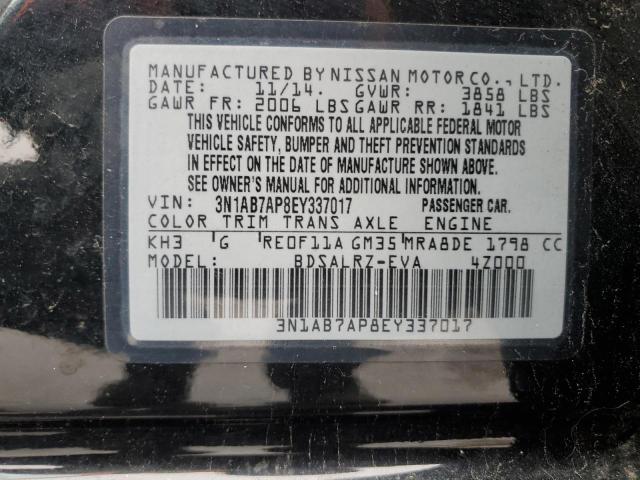 3N1AB7AP8EY337017 | 2014 NISSAN SENTRA S