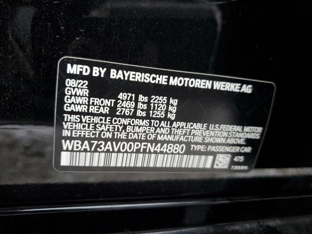 VIN WBA73AV00PFN44880 BMW 4 Series 430XI GRAN 2023 12