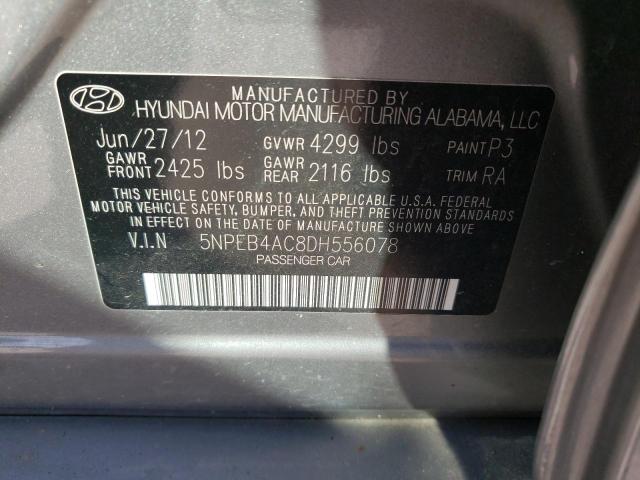 5NPEB4AC8DH556078 2013 Hyundai Sonata Gls