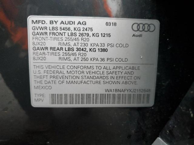 WA1BNAFYXJ2152848 2018 AUDI Q5, photo no. 13