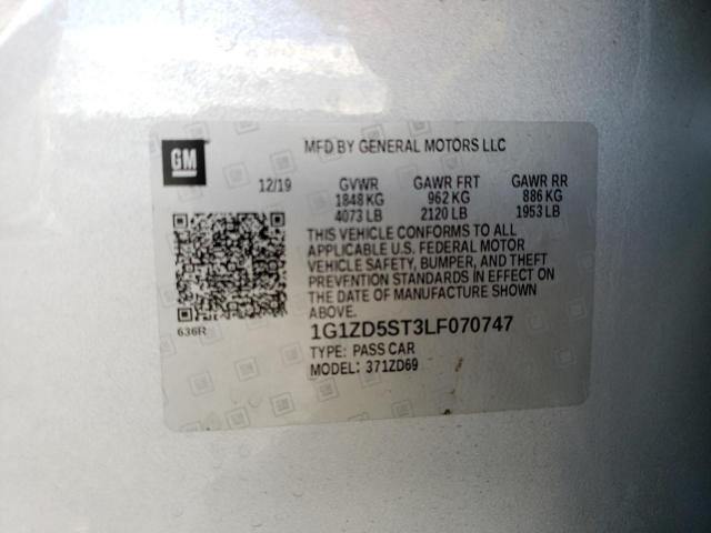 2020 CHEVROLET MALIBU LT - 1G1ZD5ST3LF070747
