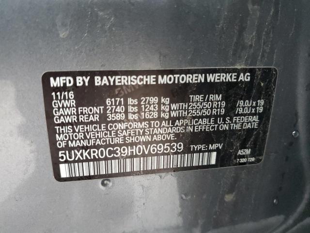 5UXKR0C39H0V69539 2017 BMW X5, photo no. 12