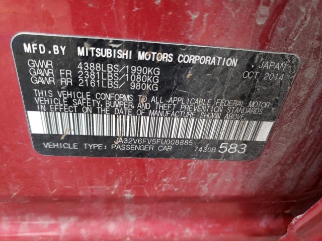 2015 MITSUBISHI LANCER RAL - JA32V6FV5FU008885