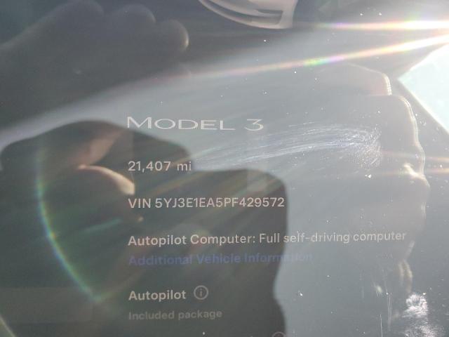 5YJ3E1EA5PF429572 | 2023 TESLA MODEL 3