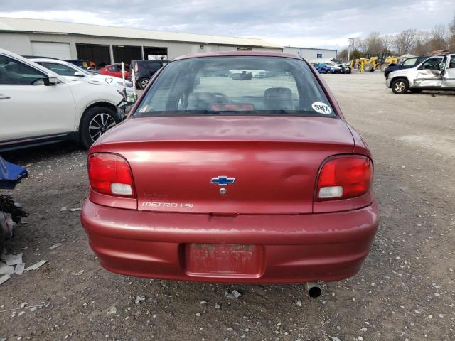 1998 Chevrolet Metro Lsi VIN: 2C1MR5224W6720160 Lot: 37177164